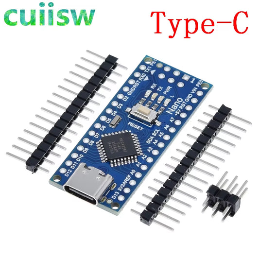 5PCS Type-C / Micro USB Nano 3.0 with the Bootloader Compatible Nano 3.0 Controller for Arduino CH340 USB Driver 16Mhz ATMEGA328